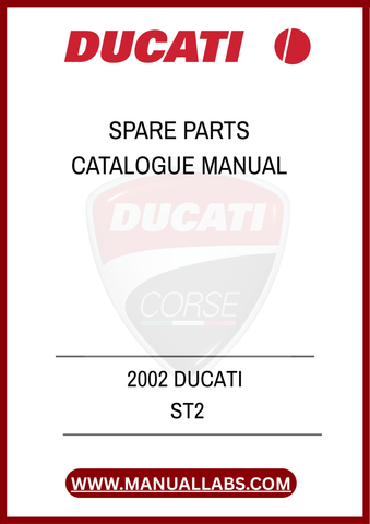 DON'T MISS OUT ON THE OPPORTUNITY TO ENHANCE YOUR OWNERSHIP EXPERIENCE. DOWNLOAD THE 2002 DUCATI ST2 SPARE PARTS CATALOGUE MANUAL TODAY AND GAIN INSTANT ACCESS TO THE