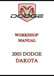 2003 DODGE DAKOTA WORKSHOP MANUAL - PDF