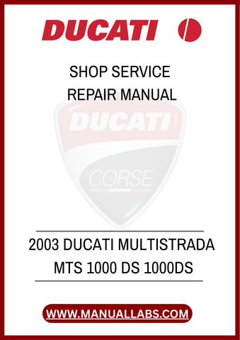 DON’T LET MINOR ISSUES TURN INTO MAJOR PROBLEMS. INVEST IN YOUR MOTORCYCLE'S LONGEVITY AND PERFORMANCE BY DOWNLOADING THE 2003 DUCATI MULTISTRADA MTS 1000 DS SHOP SERVICE