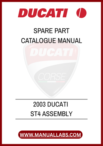 
DON'T MISS OUT ON THE OPPORTUNITY TO ENHANCE YOUR DUCATI EXPERIENCE. INVEST IN THE 2003 DUCATI ST4 ASSEMBLY SPARE PARTS CATALOGUE MANUAL TODAY AND ENSURE YOUR BIKE RUNS