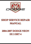 2004-2007 DODGE NEON SX-2.0-SRT-4 SHOP SERVICE REPAIR MANUAL - PDF