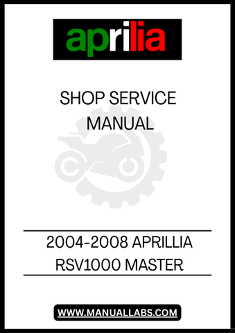 UNLOCK THE FULL POTENTIAL OF YOUR 2004-2008 APRILIA RSV1000 WITH OUR COMPREHENSIVE MASTER SHOP SERVICE MANUAL IN PDF FORMAT. THIS ESSENTIAL GUIDE IS DESIGNED FOR BOTH SEASONED MECHANICS AND PASSIONATE DIY ENTHUSIASTS, PROVIDING DETAILED INSTRUCTIONS AND INSIGHTS TO KEEP YOUR MOTORCYCLE RUNNING AT ITS BEST.