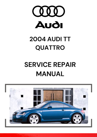 The 2004 Audi TT Quattro Service Repair Manual is an essential guide designed for Audi TT Quattro owners, mechanics, and technicians who need detailed instructions for maintaining, repairing, and troubleshooting the 2004 Audi TT Quattro.