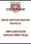 2004 CHRYSLER DODGE 300M YEAR SHOP SERVICE REPAIR MANUAL - PDF