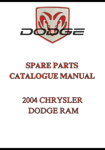 2004 CHRYSLER DODGE RAM SPARE PARTS CATALOGUE MANUAL - PDF