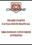 2004 DODGE CONCORDE INTREPID SPARE PARTS CATALOGUE MANUAL - PDF