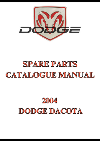 2004 DODGE DACOTA SPARE PARTS CATALOGUE MANUAL - PDF
