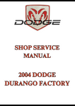 2004 DODGE DURANGO FACTORY SHOP SERVICE MANUAL - PDF