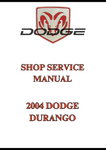 2004 DODGE DURANGO SHOP SERVICE MANUAL - PDF