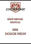 2004 DODGE NEON SHOP REPAIR MANUAL - PDF