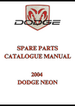 2004 DODGE NEON SPARE PARTS CATALOGUE MANUAL - PDF