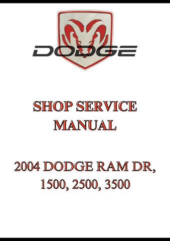 2004 DODGE RAM DIESEL OWNERS MANUAL - PDF