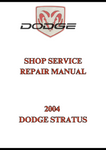 2004 DODGE STRATUS SHOP SERVICE REPAIR MANUAL - PDF