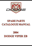 2004 DODGE VIPER ZB SPARE PARTS CATALOGUE MANUAL - PDF