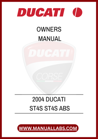 DON'T LET A LACK OF INFORMATION HOLD YOU BACK. DOWNLOAD THE 2004 DUCATI ST4S OWNERS MANUAL TODAY AND RIDE WITH CONFIDENCE, KNOWING YOU HAVE ALL THE RESOURCES