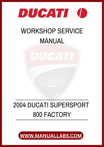 DON'T LET A LACK OF INFORMATION HOLD YOU BACK. INVEST IN THE 2004 DUCATI SUPERSPORT 800 FACTORY WORKSHOP SERVICE MANUAL TODAY AND GAIN ACCESS TO INVALUABLE RESOURCES