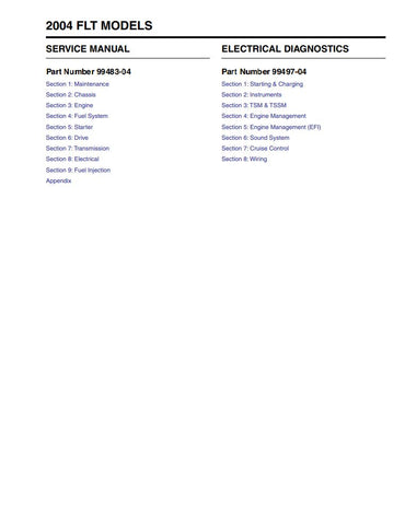 Unlock the full potential of your 2004 Harley-Davidson Touring models with the comprehensive Service Manual 99483-04, available in a convenient PDF format. This essential guide covers the FLHR, FLHTC, FLHTCU, FLHT, FLTR, and FLTRI models, providing detailed instructions, diagrams, and troubleshooting tips to ensure your motorcycle runs smoothly and efficiently. Whether you're a seasoned mechanic or a DIY enthusiast, this manual is your go-to resource for maintenance and repair, helping you keep your ride in