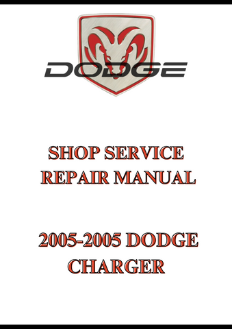 2005-2005 DODGE CHARGER SHOP SERVICE REPAIR MANUAL - PDF