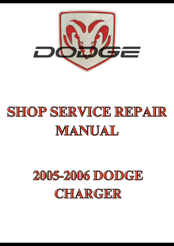 2005-2006 DODGE CHARGER SHOP SERVICE REPAIR MANUAL - PDF