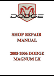 2005-2006 DODGE MAGNUM LX SHOP REPAIR MANUAL - PDF