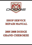 2005 2008 DODGE GRAND CHEROKEE SHOP SERVICE REPAIR MANUAL - PDF