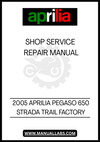 DON'T LET MECHANICAL ISSUES HOLD YOU BACK FROM ENJOYING YOUR RIDE. INVEST IN THE 2005 APRILIA PEGASO 650 STRADA FACTORY SHOP SERVICE REPAIR MANUAL TODAY AND ENSURE YOUR MOTORCYCLE