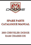 2005 CHRYSLER DODGE RAM CHASSIS DX SPARE PARTS CATALOGUE MANUAL - PDF
