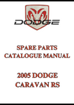 2005 DODGE CARAVAN RS SPARE PARTS CATALOGUE MANUAL - PDF 