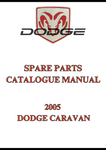 2005 DODGE CARAVAN SPARE PARTS CATALOGUE MANUAL - PDF  