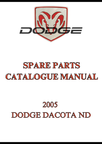 2005 DODGE DACOTA ND SPARE PARTS CATALOGUE MANUAL - PDF