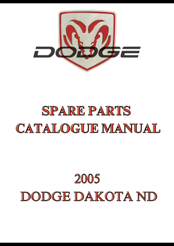 2005 DODGE DAKOTA ND SPARE PARTS CATALOGUE MANUAL - PDF