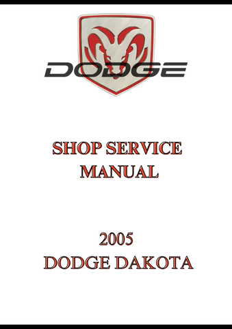 2005 DODGE DAKOTA SHOP SERVICE MANUAL - PDF