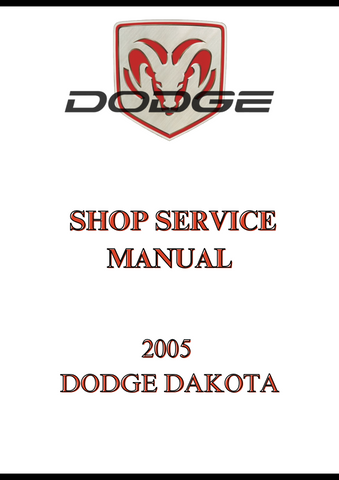 2005 DODGE DAKOTA SHOP SERVICE MANUAL - PDF