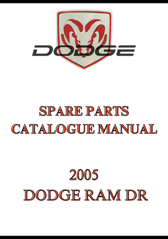 2005 DODGE RAM DR SPARE PARTS CATALOGUE MANUAL - PDF