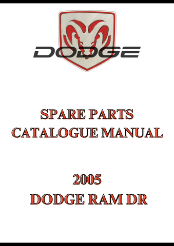 2005 DODGE RAM DR SPARE PARTS CATALOGUE MANUAL - PDF