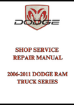 2006-2011 DODGE RAM TRUCK SERIES SHOP SERVICE REPAIR MANUAL - PDF