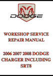 2006 2007 2008 DODGE CHARGER INCLUDING SRT8 WORKSHOP SERVICE REPAIR MANUAL - PDF