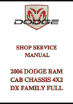 2006 DODGE RAM CAB CHASSIS 4X2 DX FAMILY FULL SHOP SERVICE MANUAL - PDF