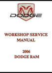 2006 DODGE RAM WORKSHOP SERVICE MANUAL - PDF