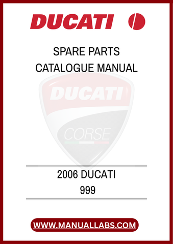 INVEST IN YOUR DUCATI'S PERFORMANCE AND LONGEVITY WITH THIS INDISPENSABLE MANUAL. WITH THE 2006 DUCATI 999 SPARE PARTS CATALOGUE, YOU CAN CONFIDENTLY TACKLE ANY PROJECT