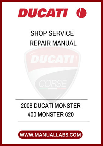 DON'T LET MECHANICAL ISSUES HOLD YOU BACK. INVEST IN THE 2006 DUCATI MONSTER 400 AND 620 SHOP SERVICE REPAIR MANUAL TODAY AND EXPERIENCE THE SATISFACTION OF MAINTAINING
