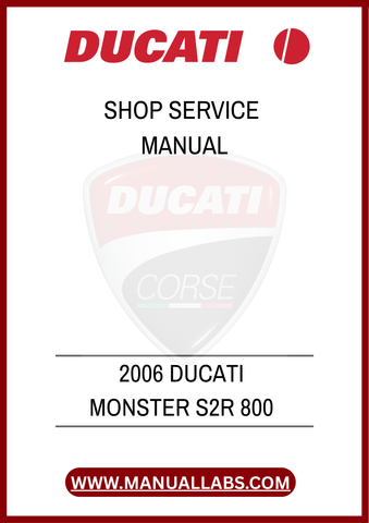 UNLOCK THE FULL POTENTIAL OF YOUR DUCATI MONSTER S2R 800 WITH THIS COMPREHENSIVE SERVICE MANUAL. DIVE INTO THE TECHNICAL DETAILS, MASTER THE MAINTENANCE PROCEDURES