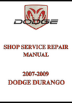 2007-2009 DODGE DURANGO SHOP SERVICE REPAIR MANUAL - PDF