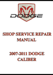  2007-2011 DODGE CALIBER SHOP SERVICE REPAIR MANUAL - PDF