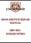 2007-2011 DODGE NITRO SHOP SERVICE REPAIR MANUAL - PDF