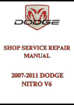 2007-2011 DODGE NITRO V6 SHOP SERVICE REPAIR MANUAL - PDF