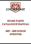 2007 - 2009 DODGE SPRINTER SPARE PARTS CATALOGUE MANUAL - PDF