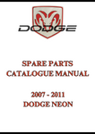  2007 - 2011 DODGE NEON SPARE PARTS CATALOGUE MANUAL - PDF