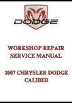 2007 CHRYSLER DODGE CALIBER WORKSHOP REPAIR SERVICE MANUAL - PDF