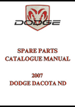 2007 DODGE DACOTA ND SPARE PARTS CATALOGUE MANUAL - PDF